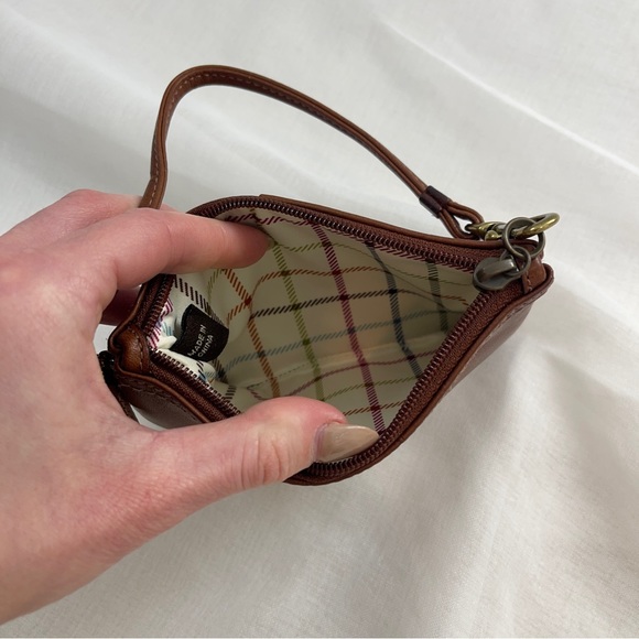 coach wristlet in brown - Picture 6 of 8
